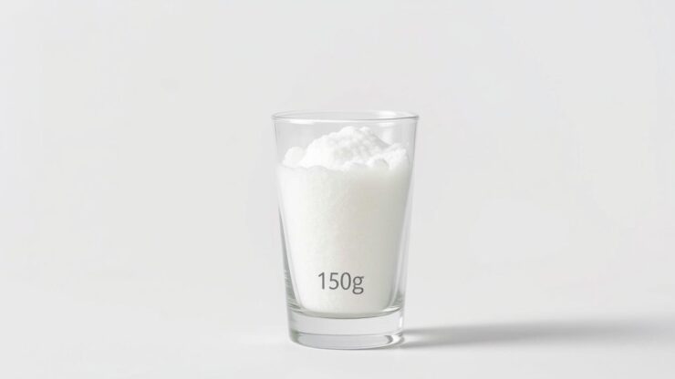 150 g cukru pudru ile to szklanki