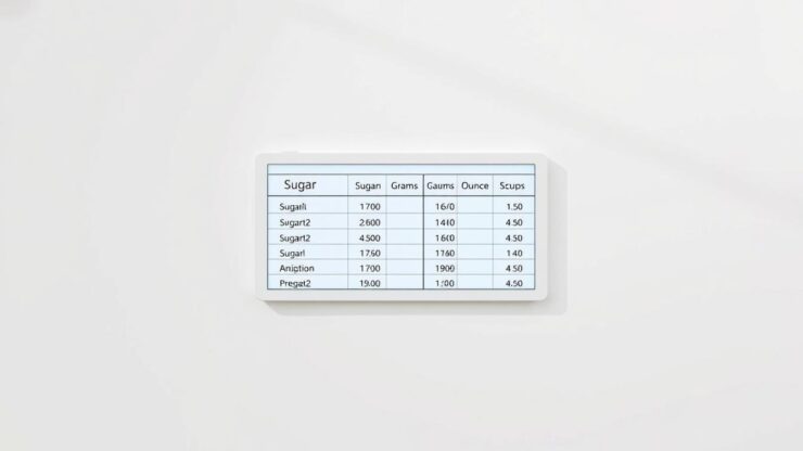 ile to 200 gram cukru